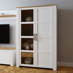 Wysoka witryna CHISBURY 110 cm – Meble Forte | domowanie.pl