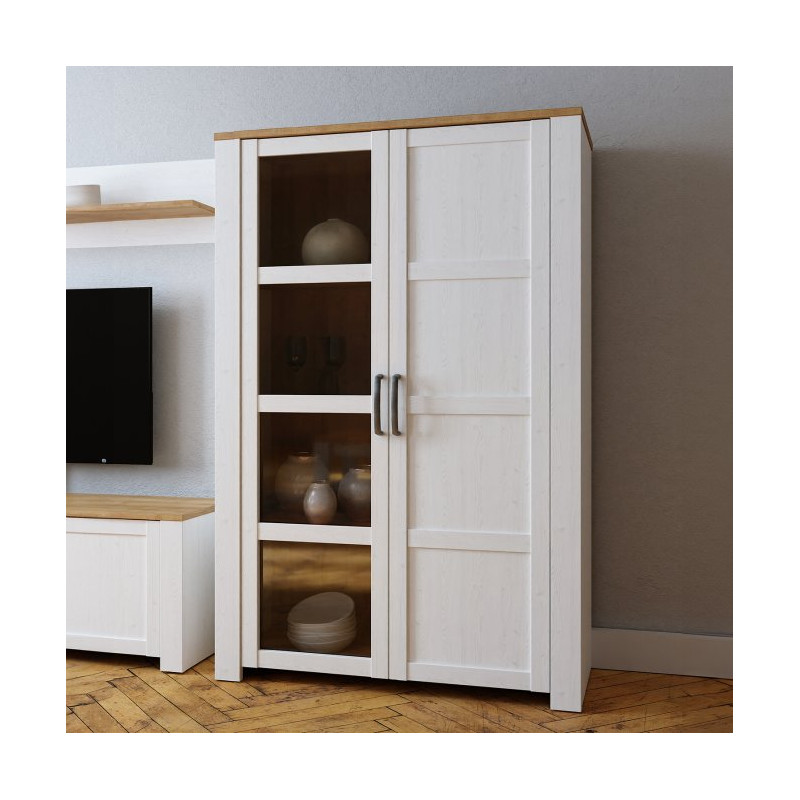 Wysoka witryna CHISBURY 110 cm – Meble Forte | domowanie.pl