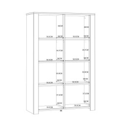 Wysoka witryna CHISBURY 110 cm – Meble Forte | domowanie.pl