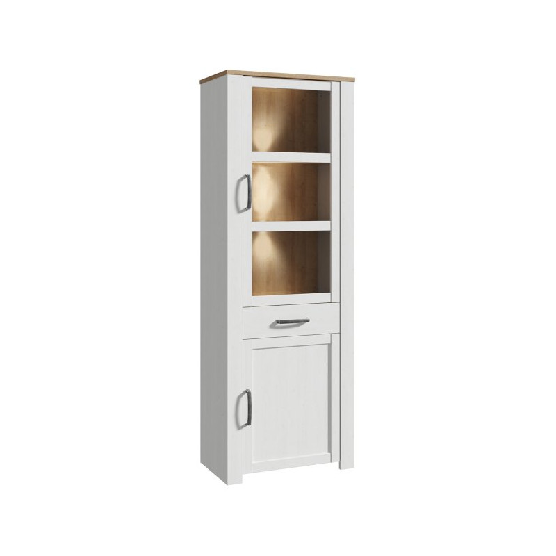 Wąska witryna CHISBURY 70 cm – Meble Forte | domowanie.pl