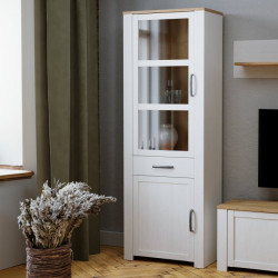 Wąska witryna CHISBURY 70 cm – Meble Forte | domowanie.pl