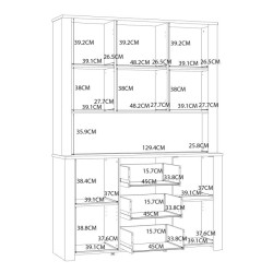 Szeroka witryna CHISBURY 150 cm – Meble Forte | domowanie.pl