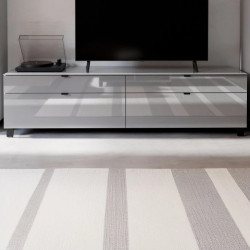 Szafka RTV Poole ENJT221-M534 Szary/Szkło Opti Meble Forte