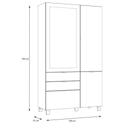 Biała witryna ze szkłem Optiwhite – styl i funkcjonalność | Domowanie