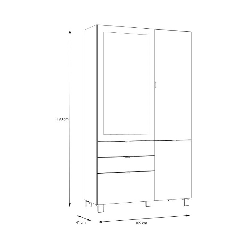 Biała witryna ze szkłem Optiwhite – styl i funkcjonalność | Domowanie