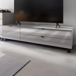 Szafka RTV 165 cm L/P Poole ENJT121-M534 Szary/Szkło Opti Meble Forte