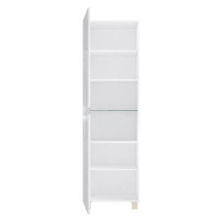 Witryna 60 cm Poole ENJV811-C605 Biały/Szkło Opti Meble Forte