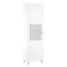 Witryna 60 cm Poole ENJV811-C605 Biały/Szkło Opti Meble Forte