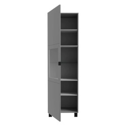 Witryna 60 cm Poole ENJV811-M534 Szary/Szkło Opti Meble Forte