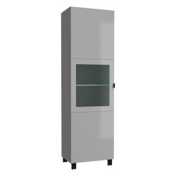 Witryna 60 cm Poole ENJV811-M534 Szary/Szkło Opti Meble Forte
