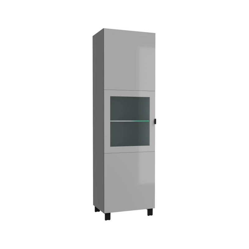 Witryna 60 cm Poole ENJV811-M534 Szary/Szkło Opti Meble Forte