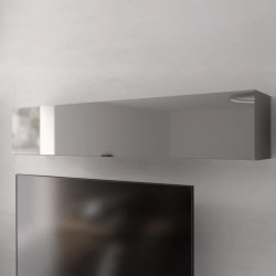 Szafka wisząca Poole ENJH131-M534 Szary/Szkło Opti Meble Forte