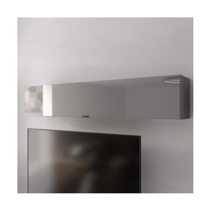 Szafka wisząca Poole ENJH131-M534 Szary/Szkło Opti Meble Forte