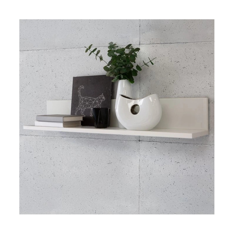 Półka wisząca Poole ENJB01-C605 Szary/Szkło Opti Meble Forte