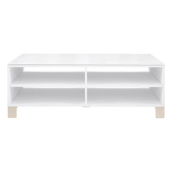 Stolik kawowy Poole CFTT5025-C605 Biały/Szkło Opti Meble Forte