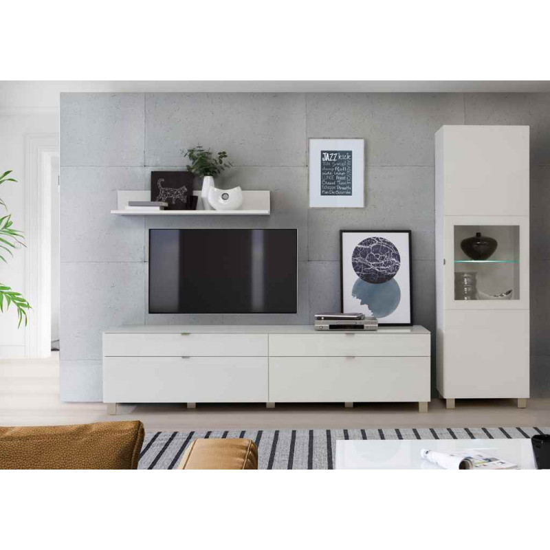 Stolik kawowy Poole CFTT5025-C605 Biały/Szkło Opti Meble Forte