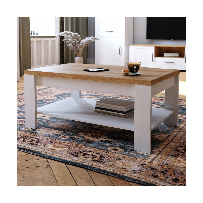 Stolik kawowy 100 cm Chisbury BRCT501 biały | Meble Forte