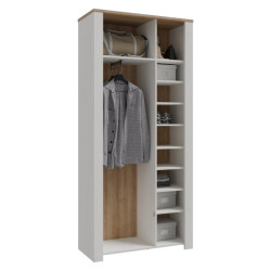 Szafa ubraniowa CHISBURY 94 cm biały – Meble Forte | domowanie.pl
