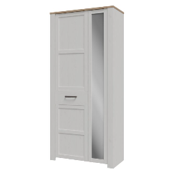 Szafa ubraniowa CHISBURY 94 cm biały – Meble Forte | domowanie.pl