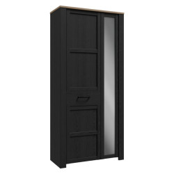 Szafa ubraniowa CHISBURY 94 cm czarny – Meble Forte | domowanie.pl