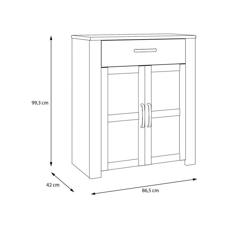Szafka na buty 86 cm Chisbury BHLD221 Meble Forte