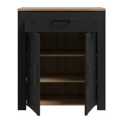 Szafka na buty 86 cm Chisbury BHLD221 Meble Forte czarny