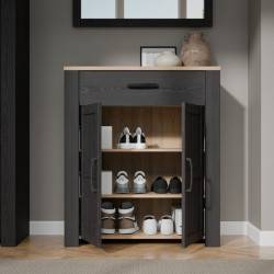 Szafka na buty 86 cm Chisbury BHLD221 Meble Forte czarny