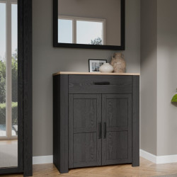 Szafka na buty 86 cm Chisbury BHLD221 Meble Forte czarny