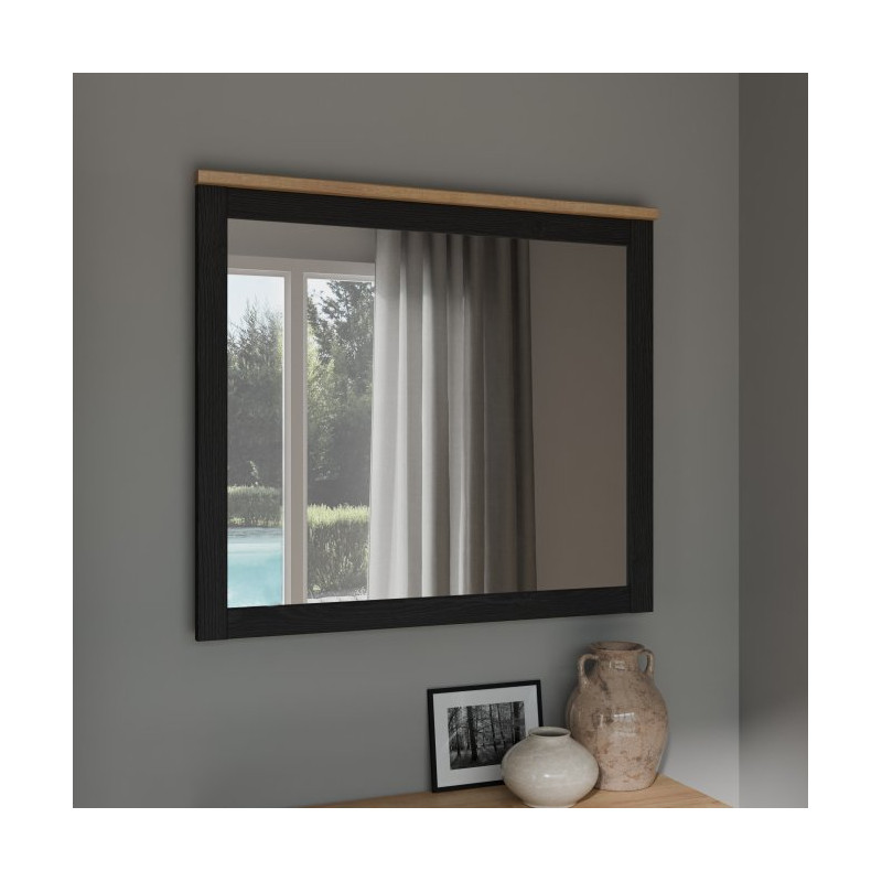 Lustro Chisbury BHLD03 Meble Forte czarny | domowanie.pl