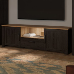 Szafka RTV 160 cm CHISBURY czarny – Meble Forte