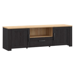 Szafka RTV 160 cm CHISBURY czarny – Meble Forte