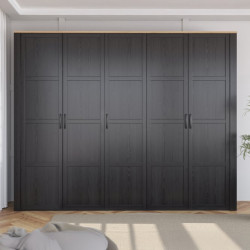 Szafa ubraniowa CHISBURY 270 cm czarny | domowanie.pl