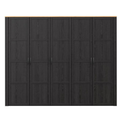 Szafa ubraniowa CHISBURY 270 cm czarny | domowanie.pl