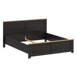 Łóżko dwuosobowe CHISBURY 180x200 cm BHLL2182 czarny