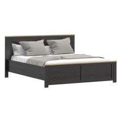 Łóżko dwuosobowe CHISBURY 180x200 cm BHLL2182 czarny