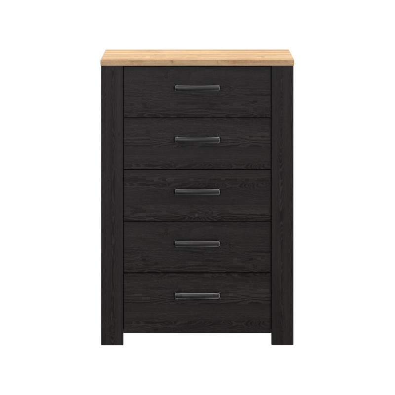 Komoda z szufladami Chisbury BHLK311 czarny – Meble Forte