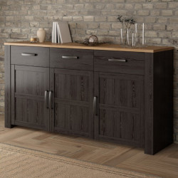 Szeroka komoda Chisbury BHLK231 czarny – Meble Forte | Domowanie