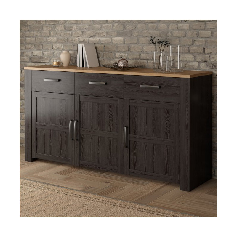 Szeroka komoda Chisbury BHLK231 czarny – Meble Forte | Domowanie