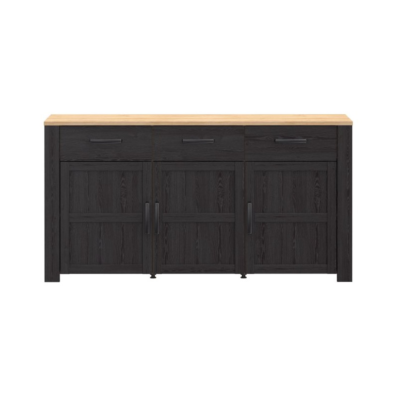 Szeroka komoda Chisbury BHLK231 czarny – Meble Forte | Domowanie