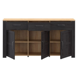 Szeroka komoda Chisbury BHLK231 czarny – Meble Forte | Domowanie