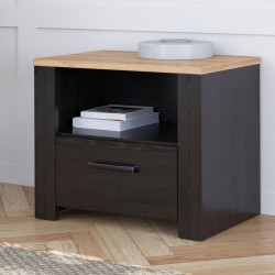 Szafka nocna Chisbury BHLK011 60 cm czarny – Meble Forte