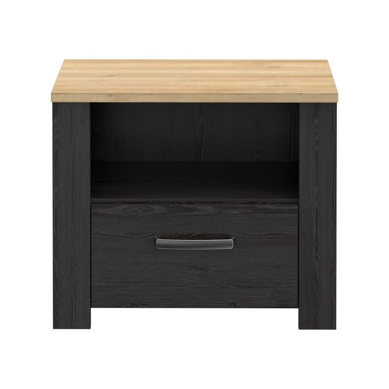 Szafka nocna Chisbury BHLK011 60 cm czarny – Meble Forte