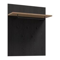 Wieszak ścienny Chisbury BHLD202 Meble Forte czarny  - domowanie.pl