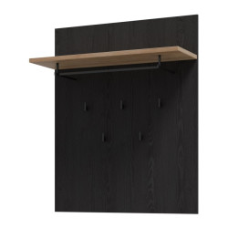 Wieszak ścienny Chisbury BHLD202 Meble Forte czarny  - domowanie.pl