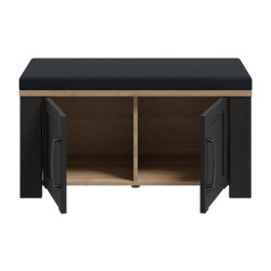 Ławeczka tapicerowana Chisbury BHLD021 Meble Forte czarny