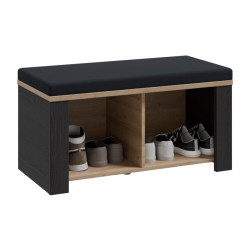 Ławeczka tapicerowana Chisbury BHLD021 Meble Forte czarny