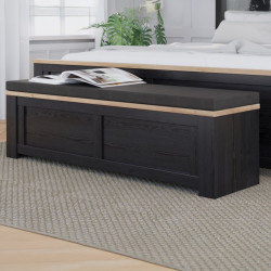 Ławeczka tapicerowana Chisbury BHLD011 czarny - Meble Forte