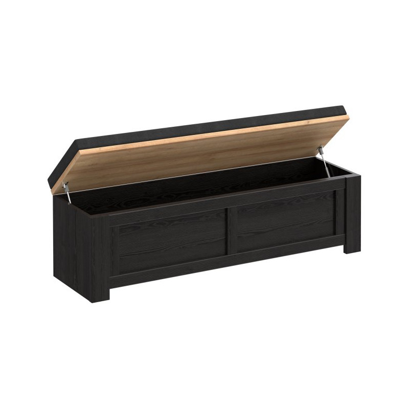 Ławeczka tapicerowana Chisbury BHLD011 czarny - Meble Forte