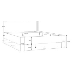 Kup łóżko WAIKATO Piaskowy 160x200 – elegancja i komfort snu