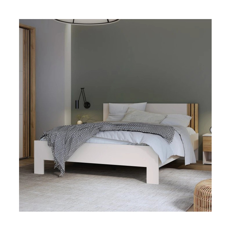 Łóżko dwuosobowe 160x200 Waikato WKTL1162-M902 Piaskowy Meble Forte